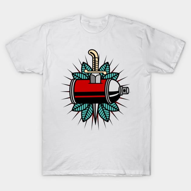 Spray Can Tattoo T-Shirt by Woah_Jonny